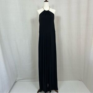 Bisou Bisou Black Halter Jumpsuit